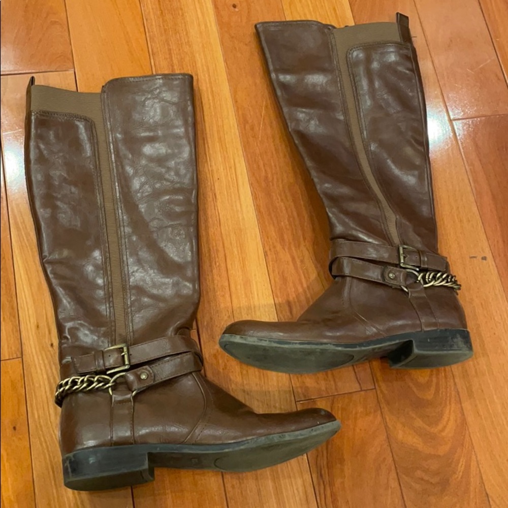 🟡 Brown Riding Boots - Picture 6 of 12